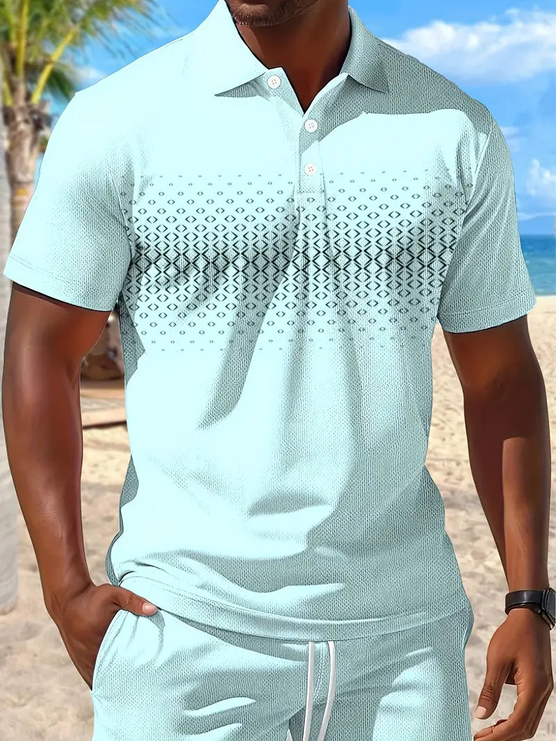 Lenoir™ | Short Sleeve Two-Piece Summer Set