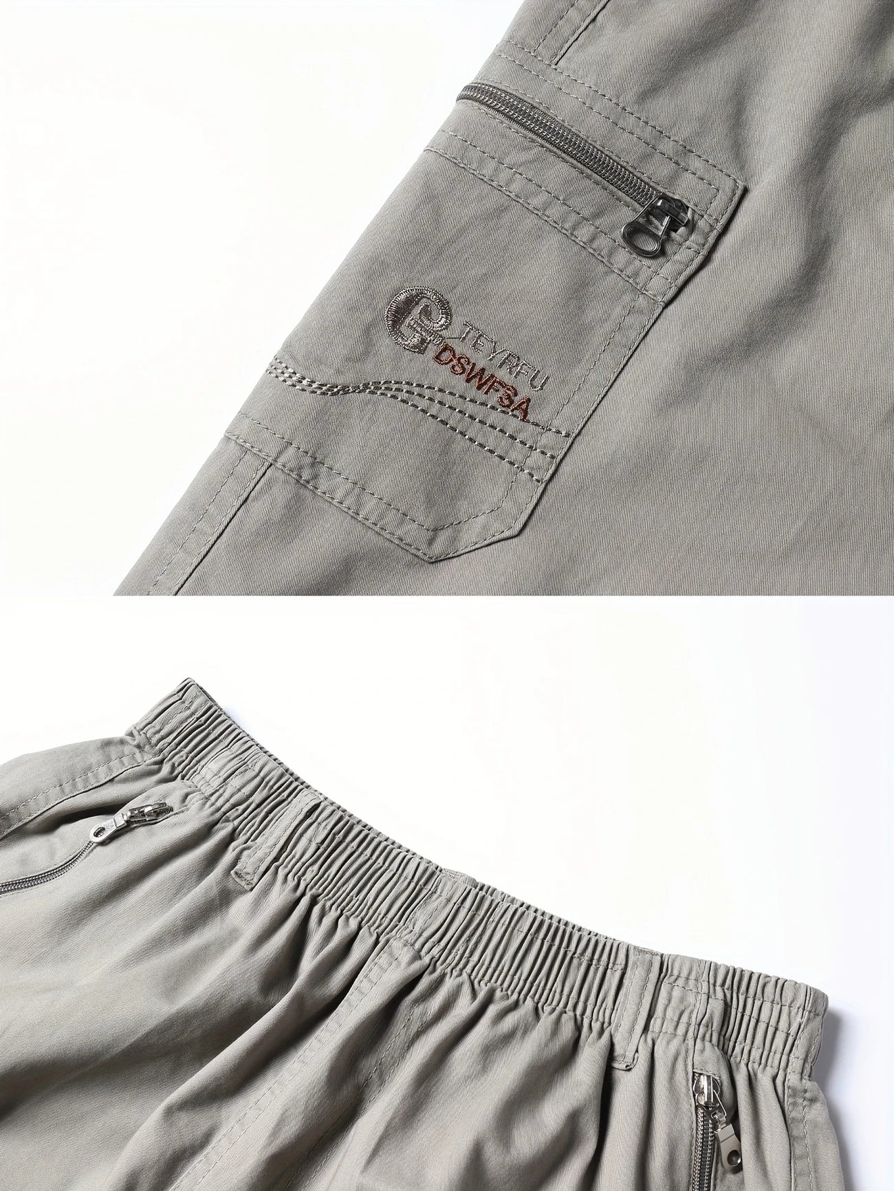 Lightweight cargo shorts with pockets