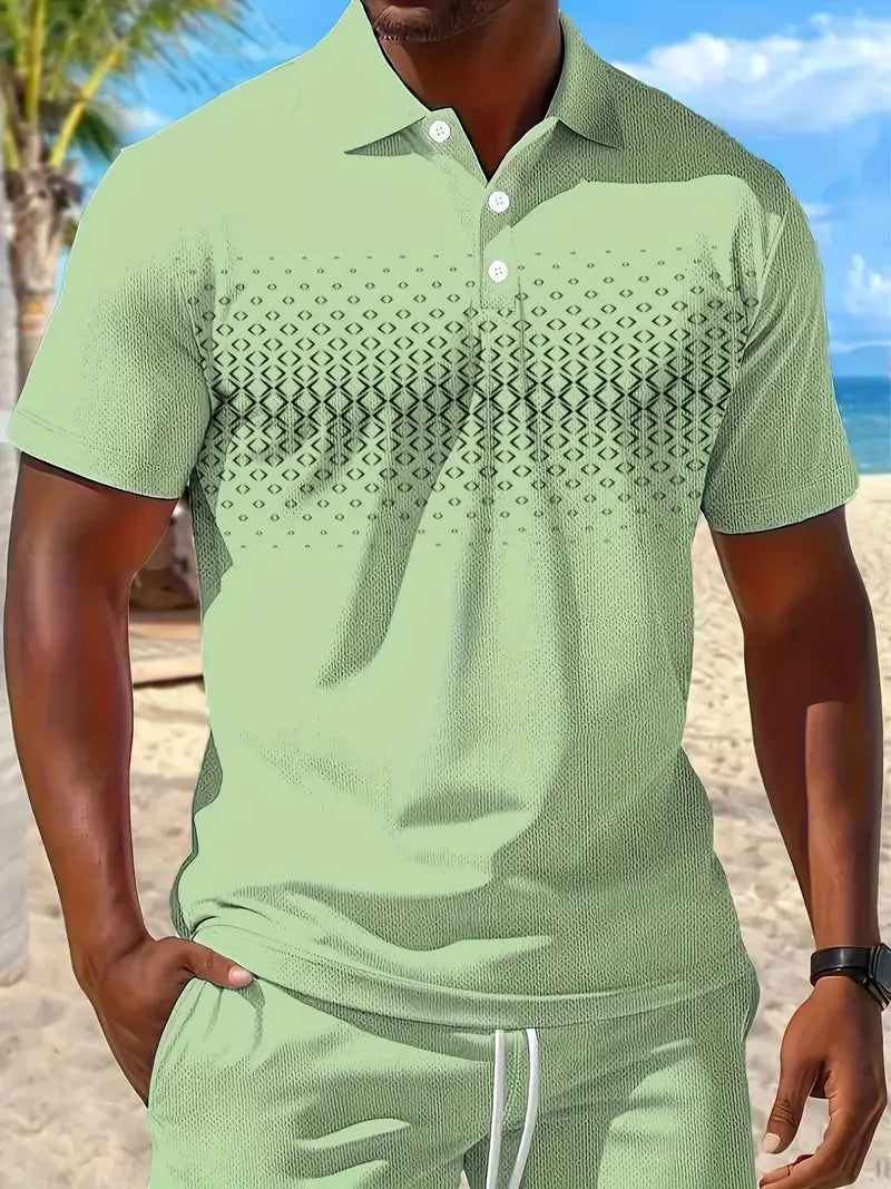 Lenoir™ | Short Sleeve Two-Piece Summer Set