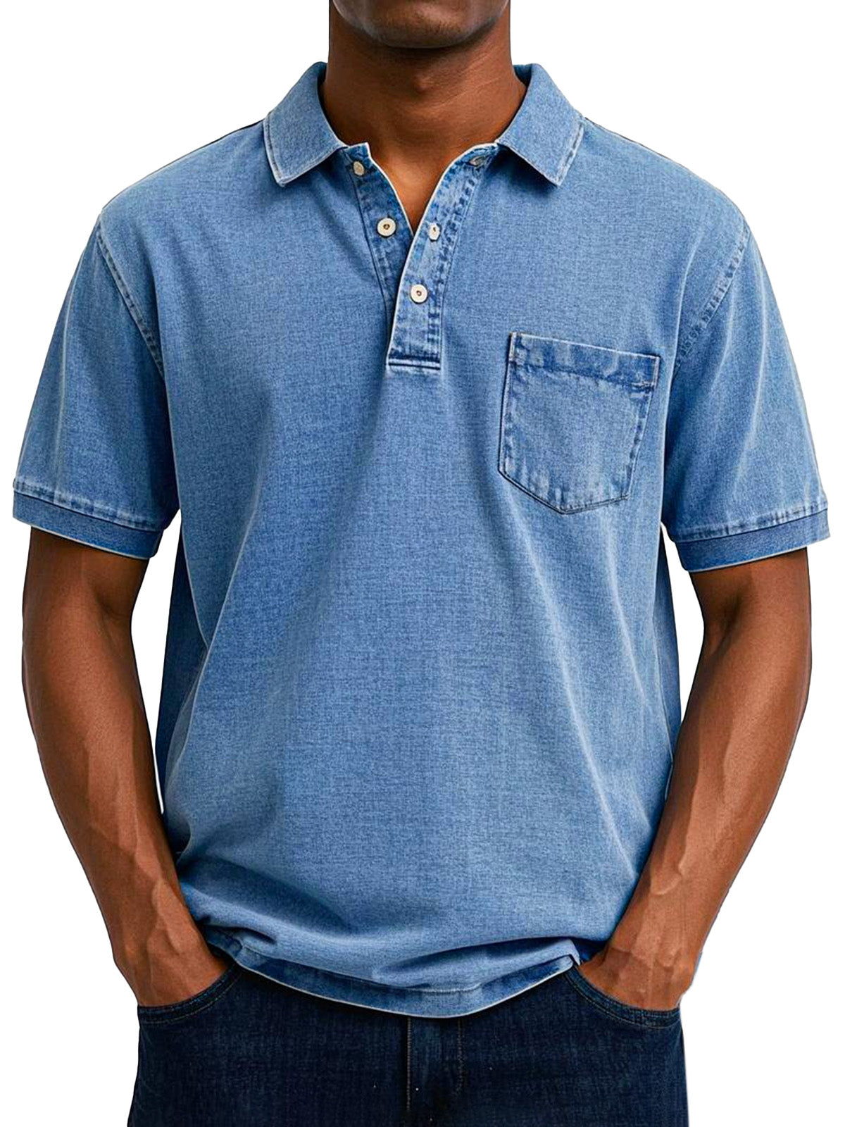 Men's Vintage Casual Polo Shirt
