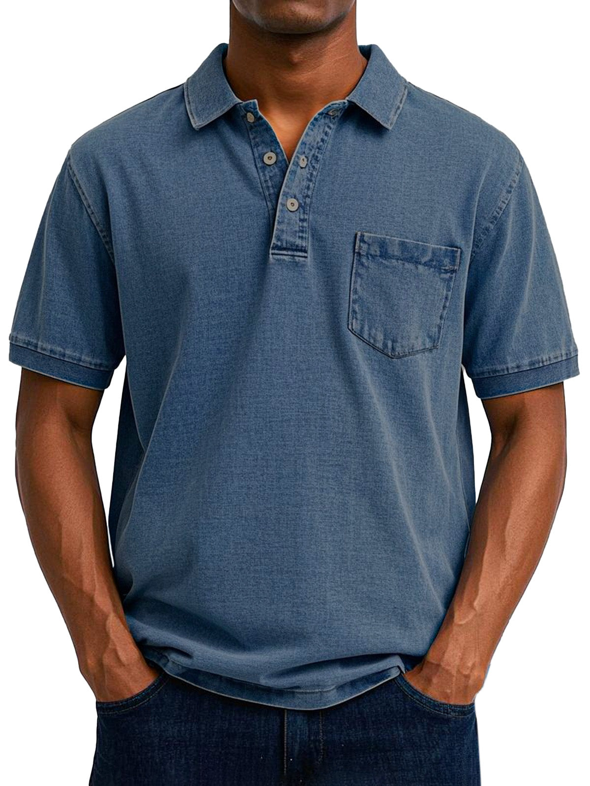 Men's Vintage Casual Polo Shirt
