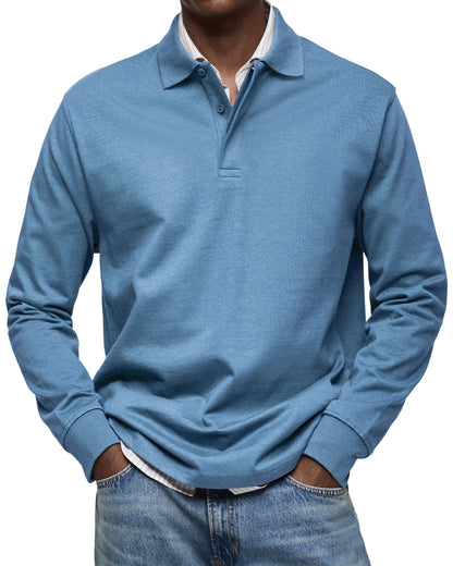 Casual Long Sleeve Polo Shirt