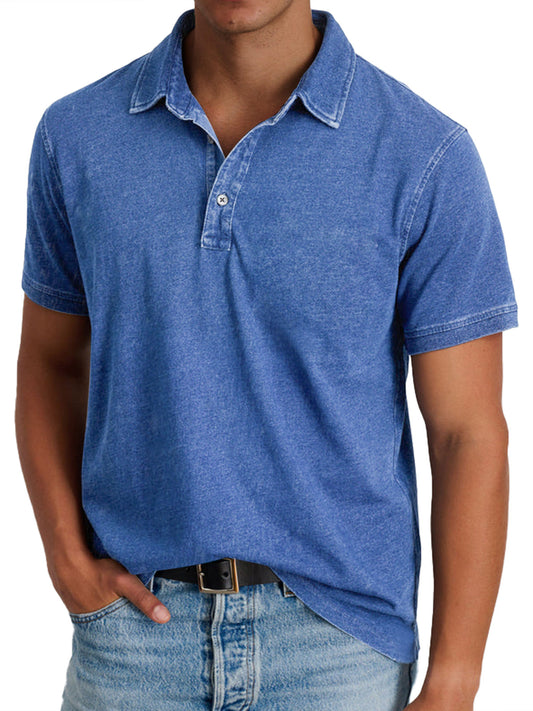 Men's polo shirt with collar