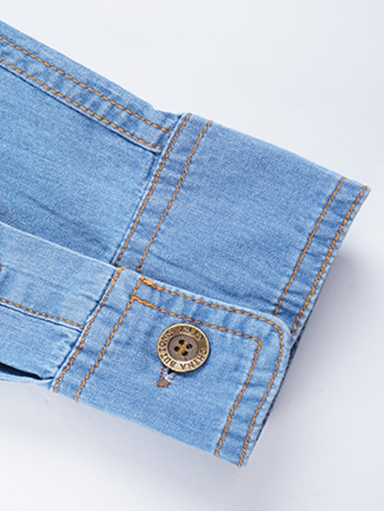 Washed Denim Shirt With Pockets