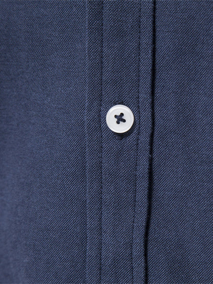 Long-sleeved button-down Oxford shirt