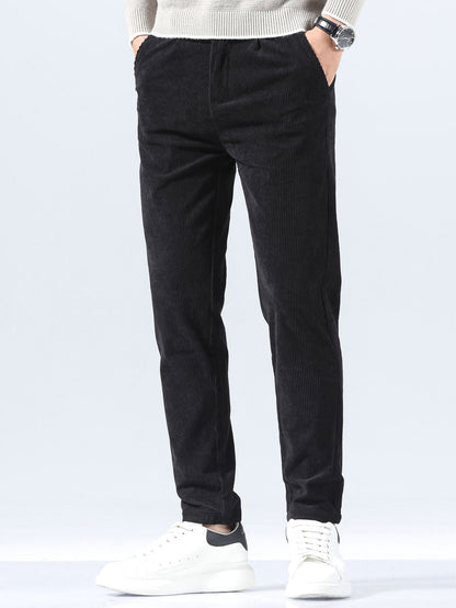 Slim fit corduroy pants