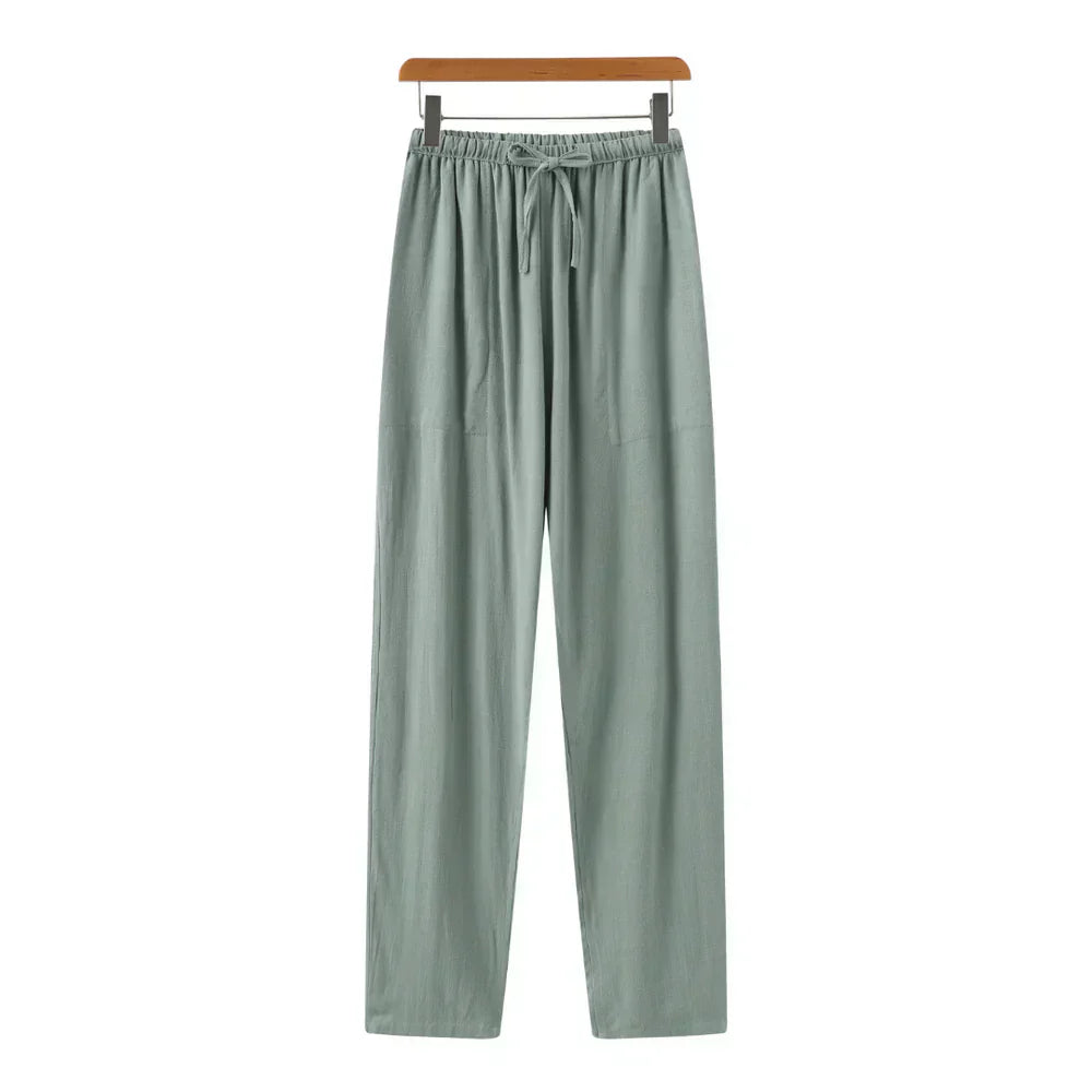 Slim linen pants