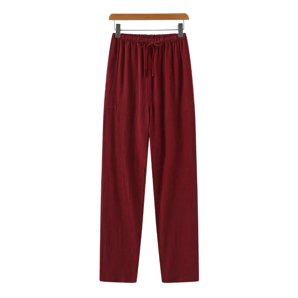 Slim linen pants