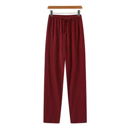 Slim linen pants