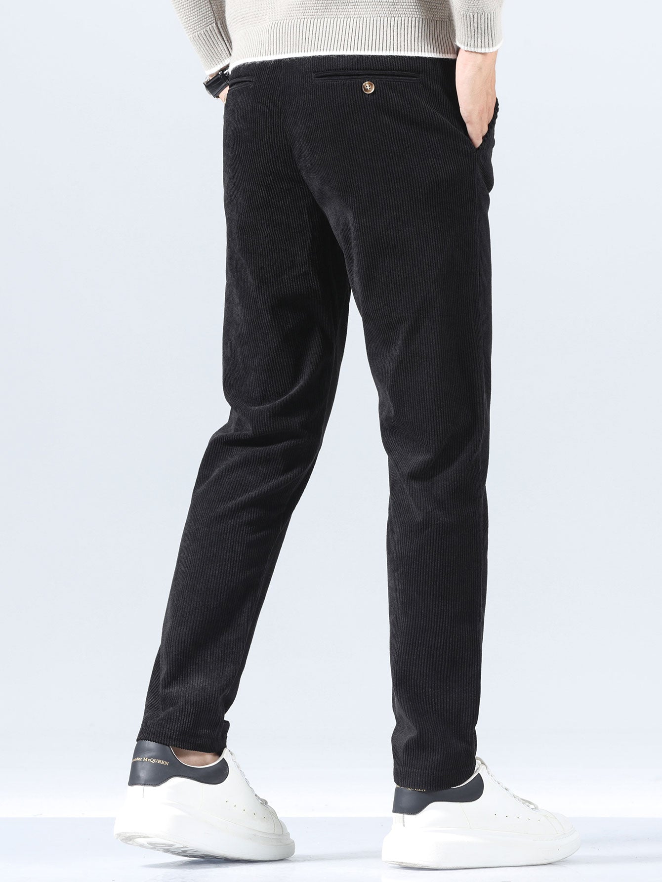 Slim fit corduroy pants