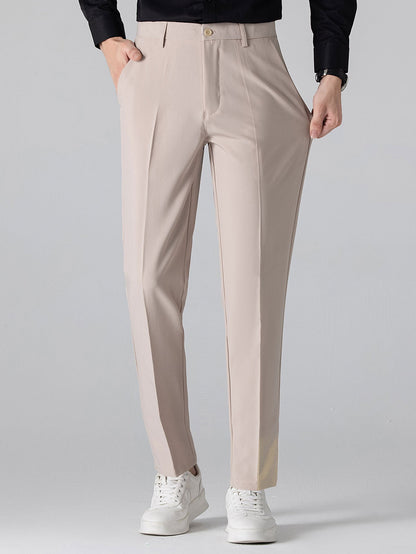Winchester striped anti-wrinkle shirt and slim-fit trousers