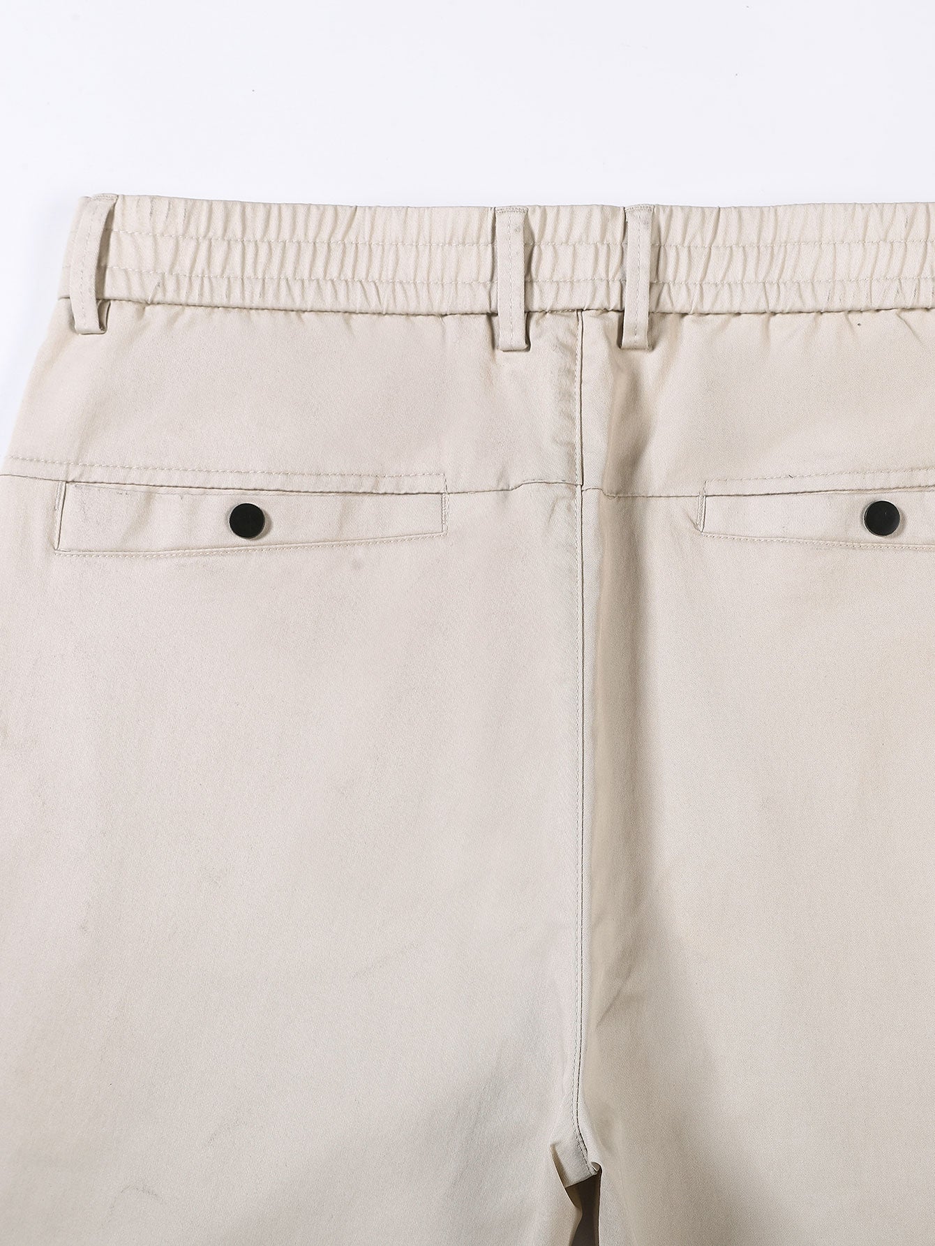 Elastic waistband and straight leg pants