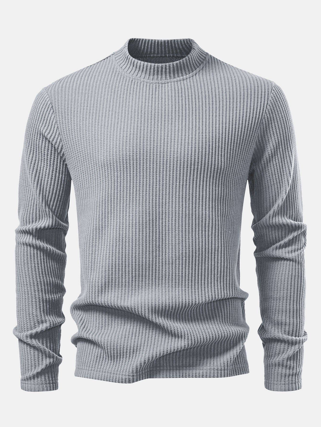 Long-sleeved high-neck T-shirt