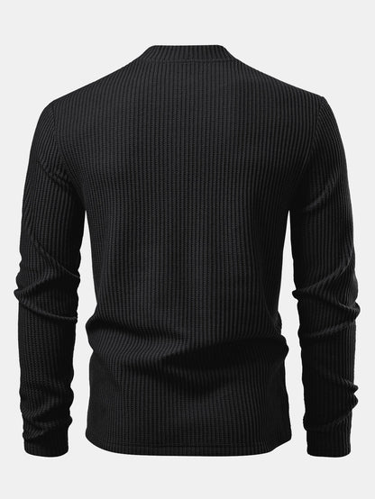 Long-sleeved high-neck T-shirt