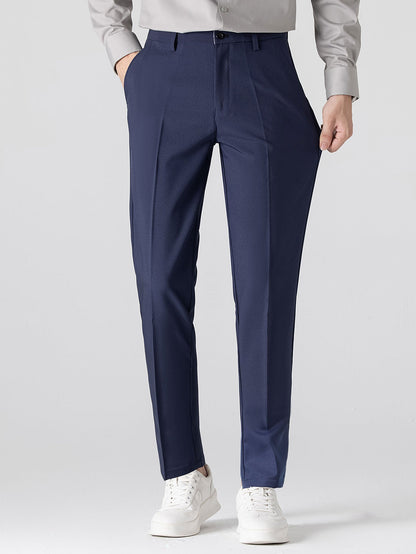 Winchester striped anti-wrinkle shirt and slim-fit trousers