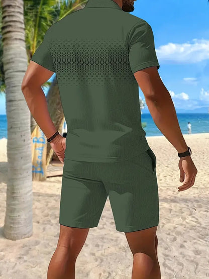 Lenoir™ | Short Sleeve Two-Piece Summer Set