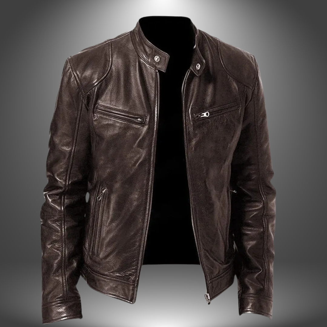 Men's Handmade Leather Jacket 