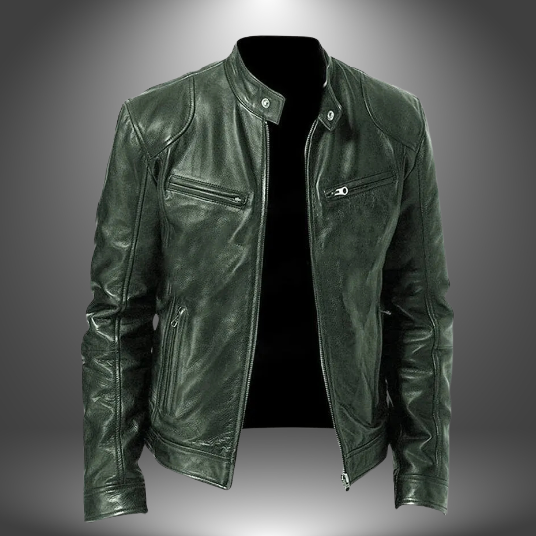 Men's Handmade Leather Jacket 