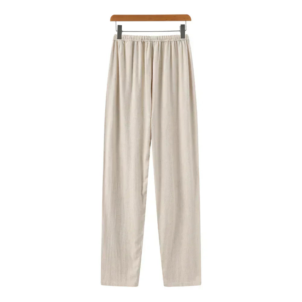 Slim linen pants