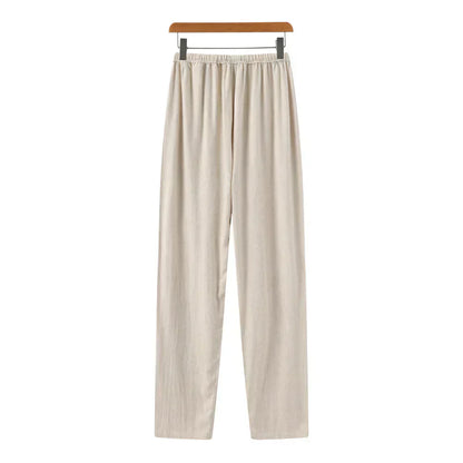 Slim linen pants