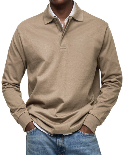 Casual Long Sleeve Polo Shirt