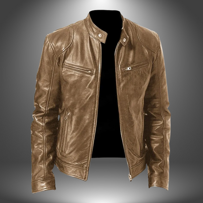 Men's Handmade Leather Jacket 