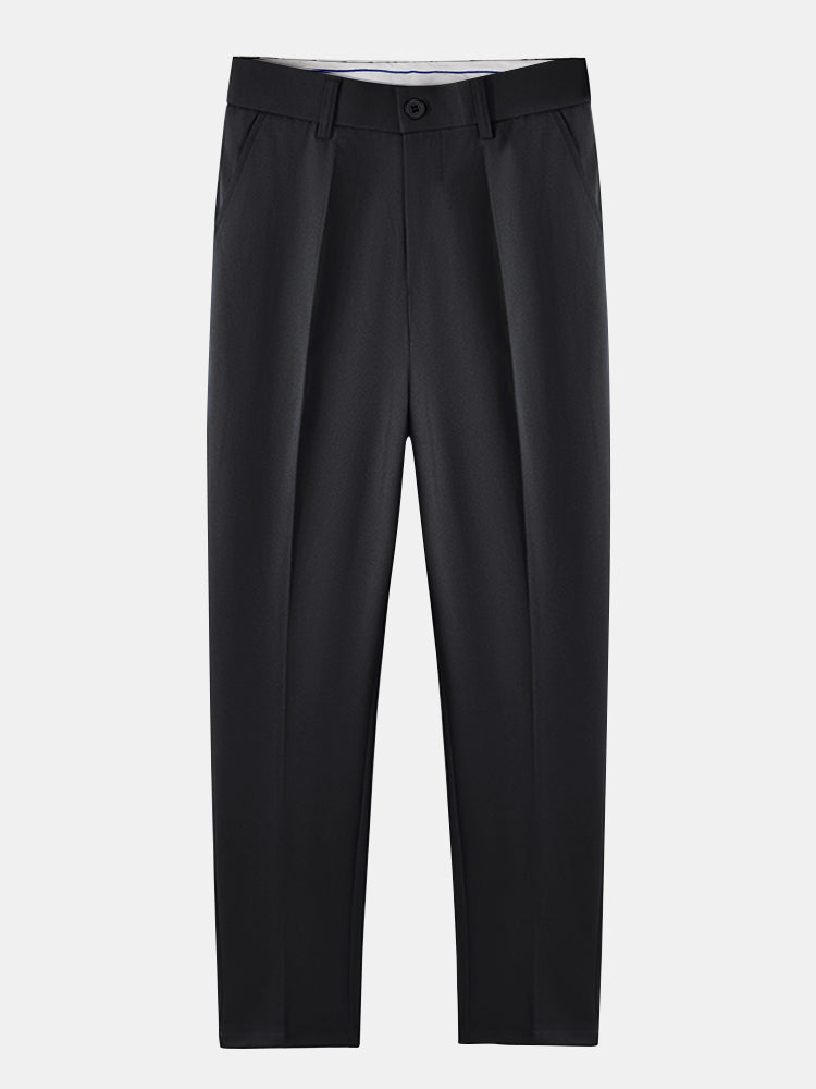 Winchester striped anti-wrinkle shirt and slim-fit trousers