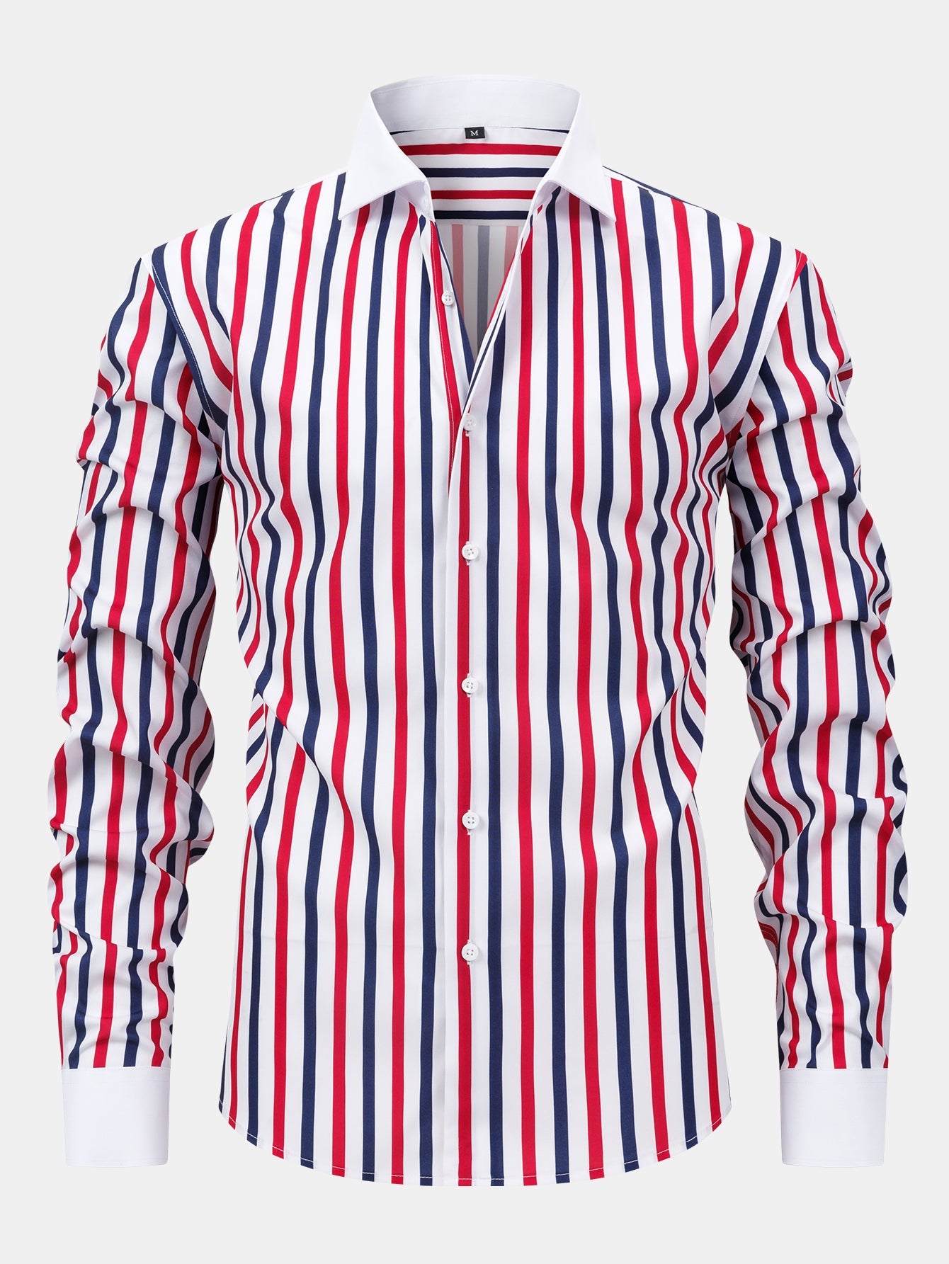 Winchester striped button-down long-sleeved shirt