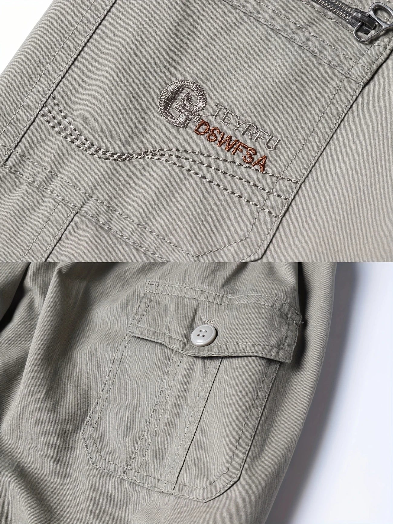 Lightweight cargo shorts with pockets