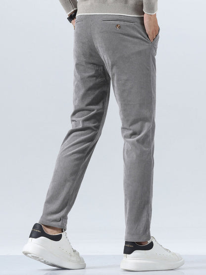 Slim fit corduroy pants