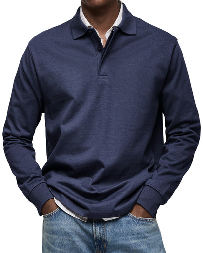 Casual Long Sleeve Polo Shirt