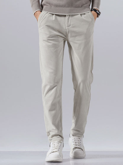 Slim fit corduroy pants