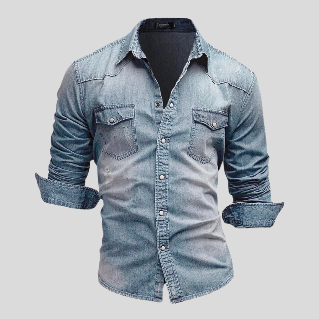 Modern style denim shirt 