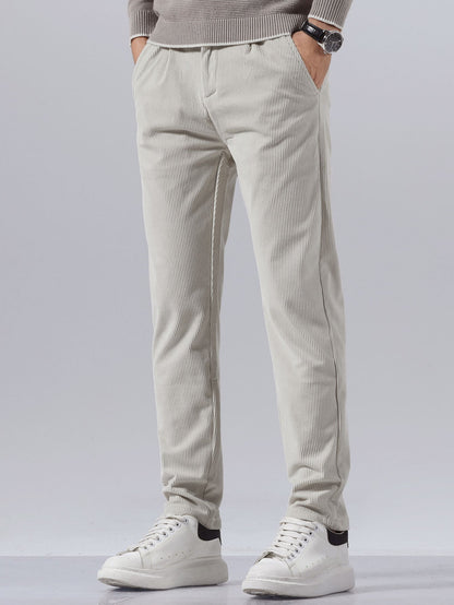 Slim fit corduroy pants