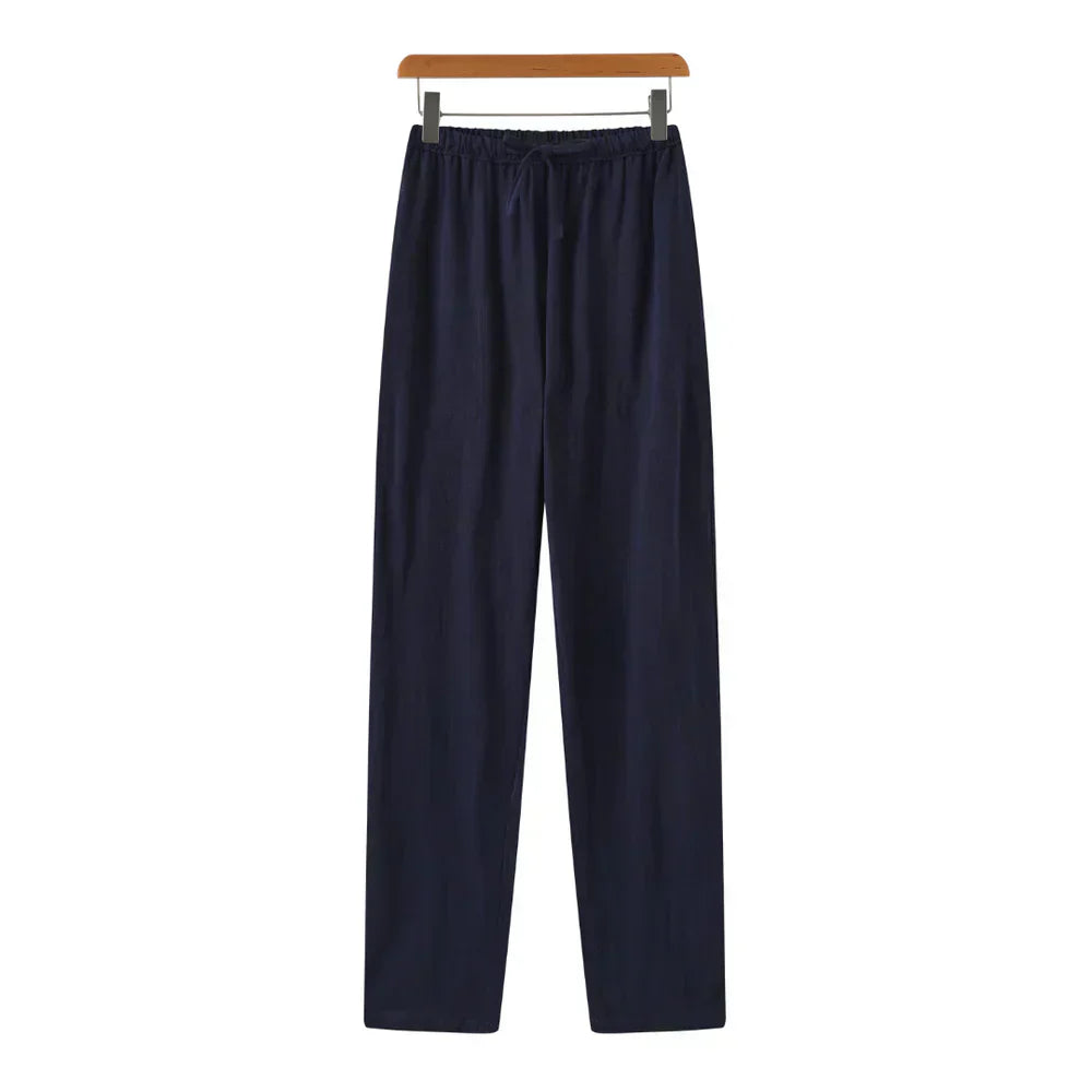 Slim linen pants