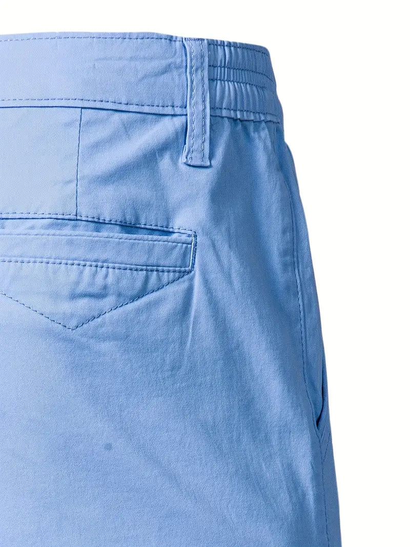 Cotton shorts with pockets