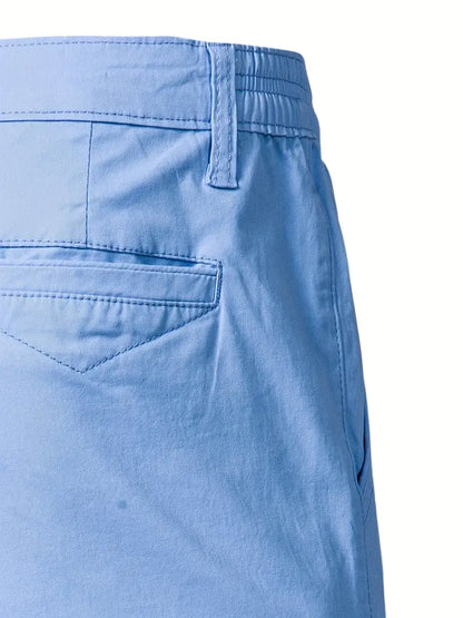 Cotton shorts with pockets