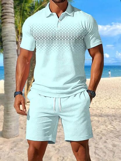 Lenoir™ | Short Sleeve Two-Piece Summer Set