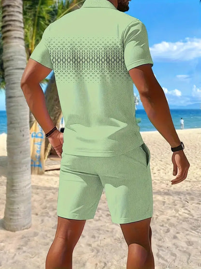 Lenoir™ | Short Sleeve Two-Piece Summer Set