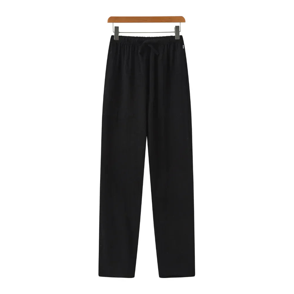 Slim linen pants