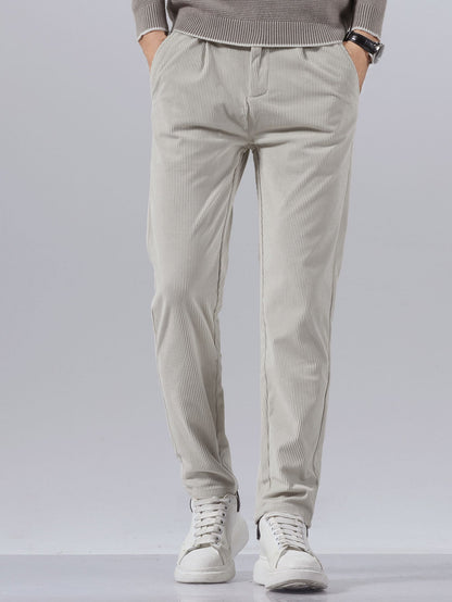 Slim fit corduroy pants
