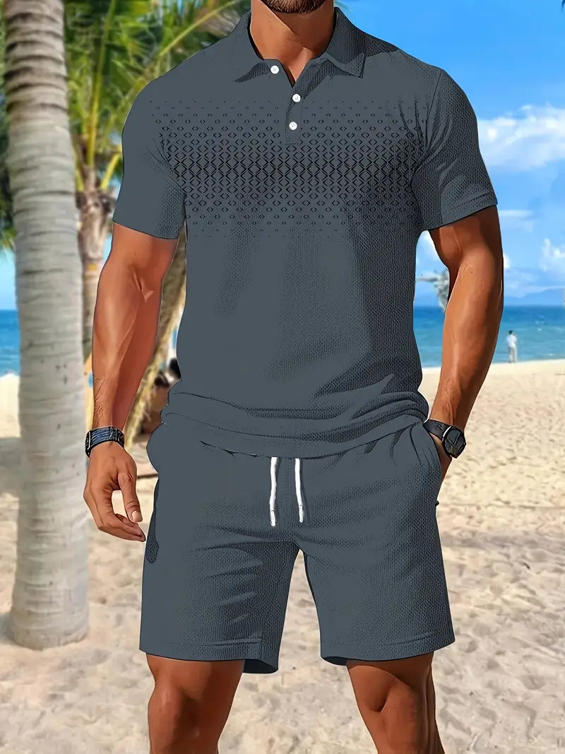 Lenoir™ | Short Sleeve Two-Piece Summer Set