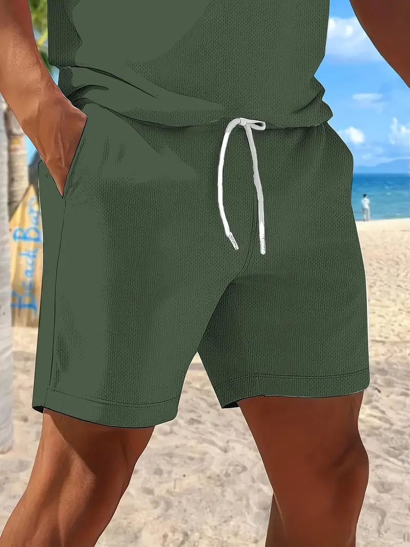 Lenoir™ | Short Sleeve Two-Piece Summer Set