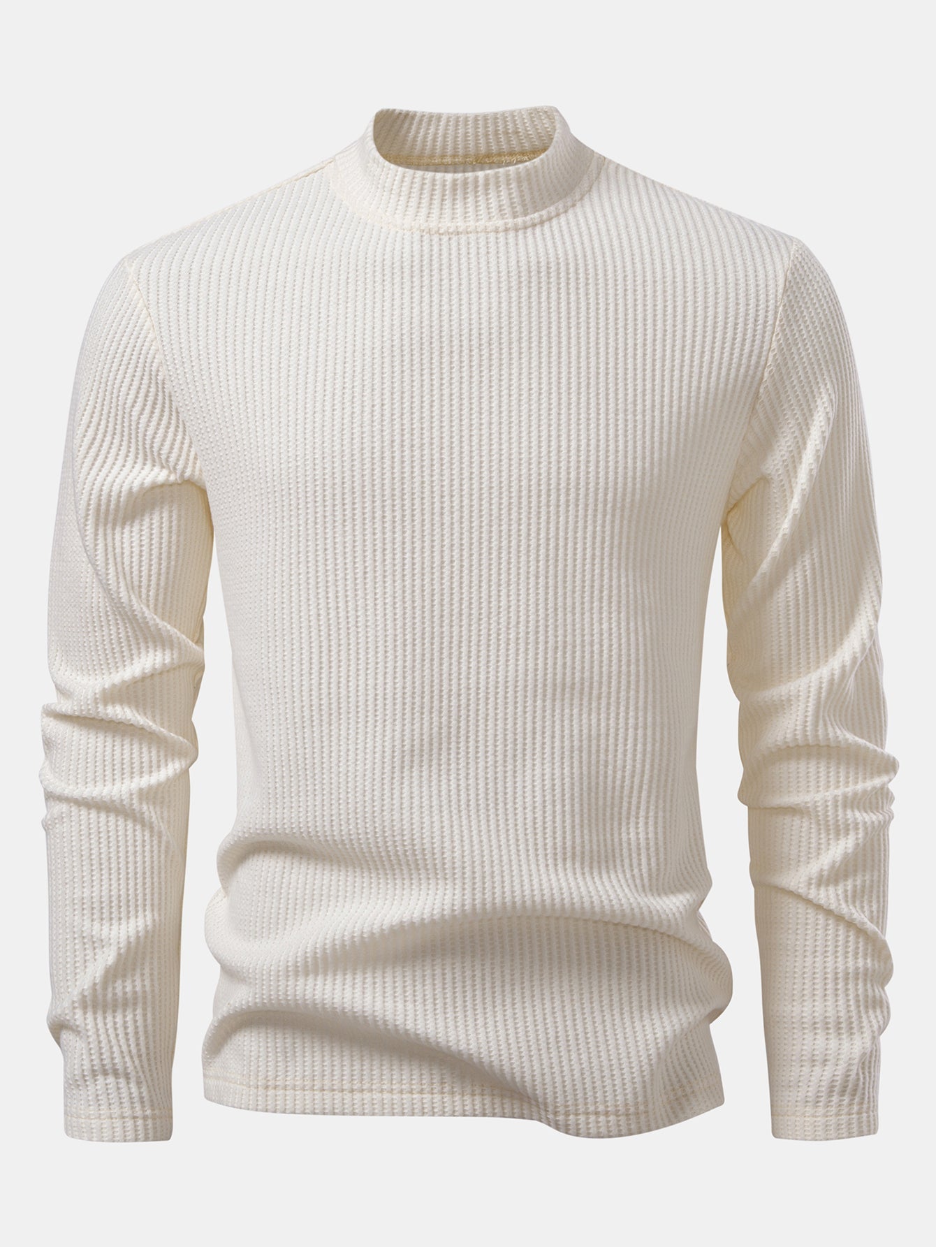 Long-sleeved high-neck T-shirt