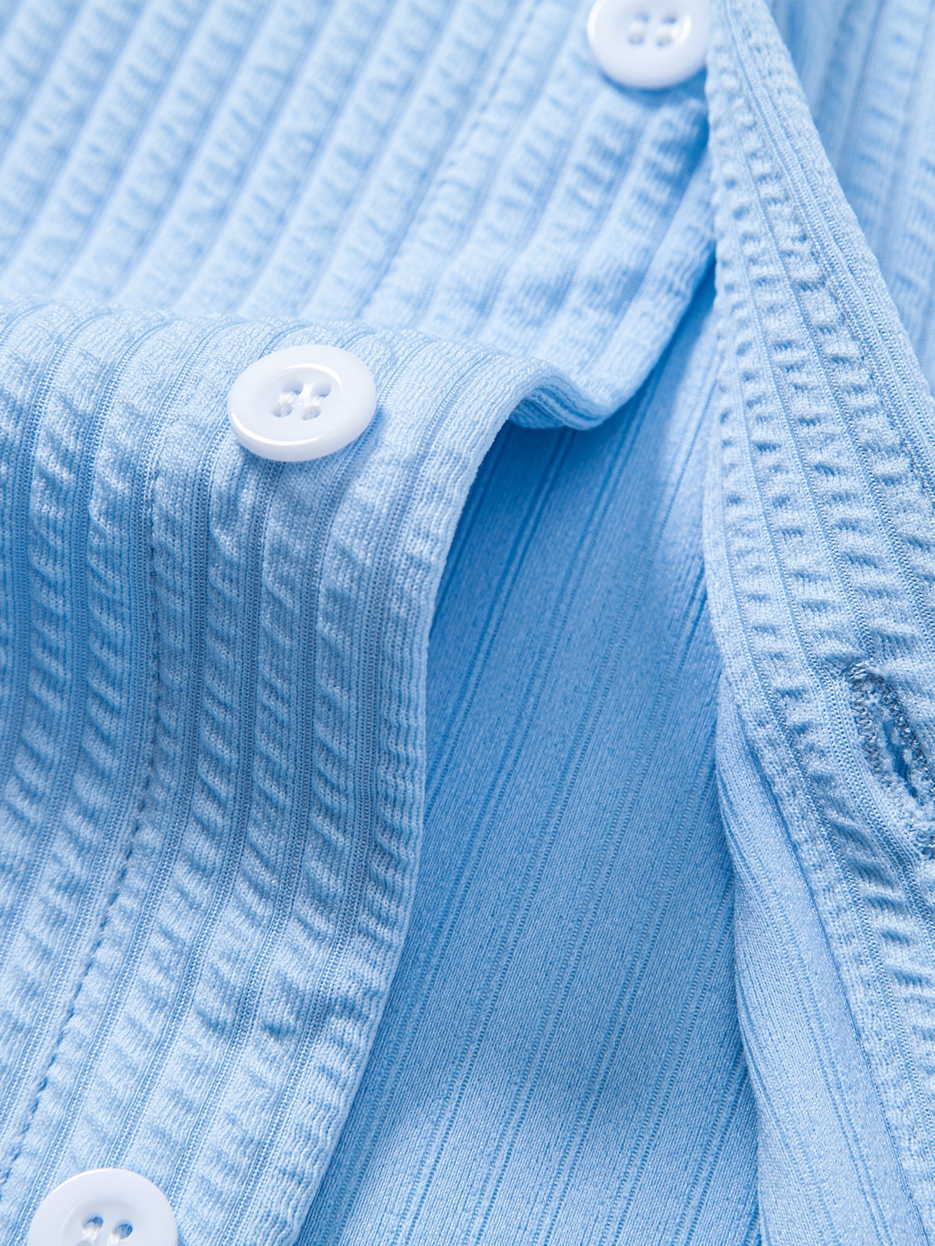 Long-sleeved button-up shirt