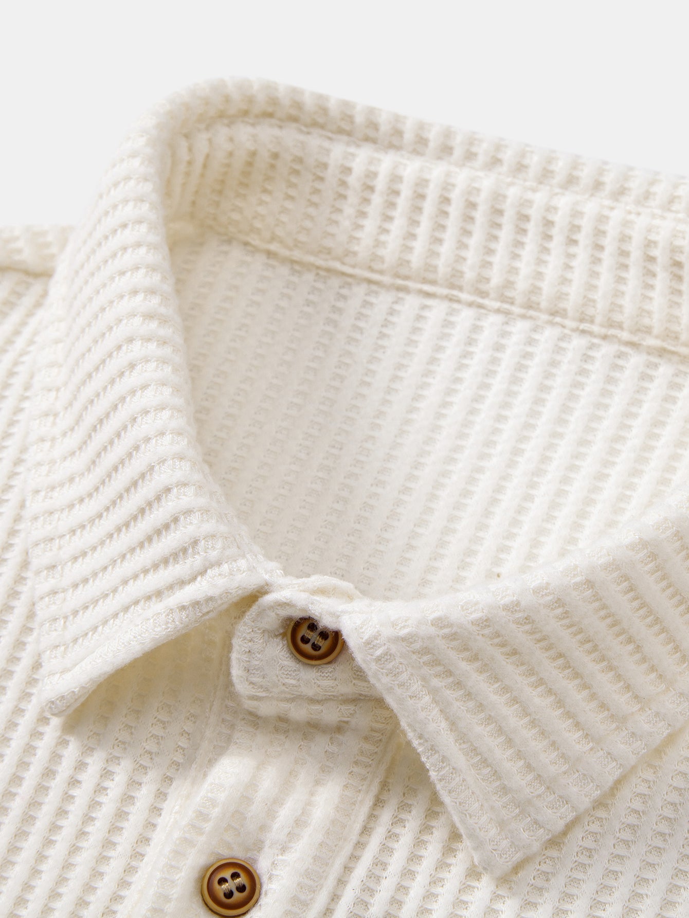Long sleeve knitted polo shirt