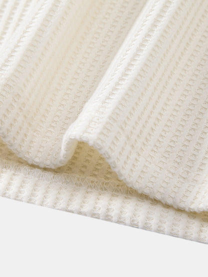 Long sleeve knitted polo shirt