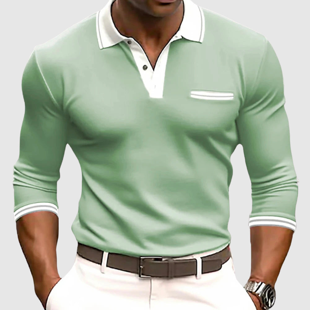 Shirt with elegant contrasting details 