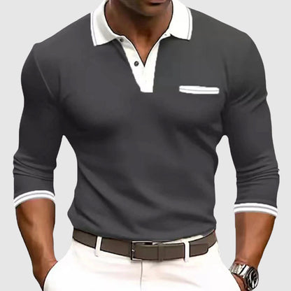 Shirt with elegant contrasting details 