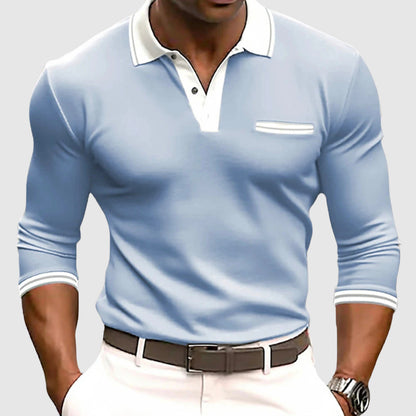 Shirt with elegant contrasting details 